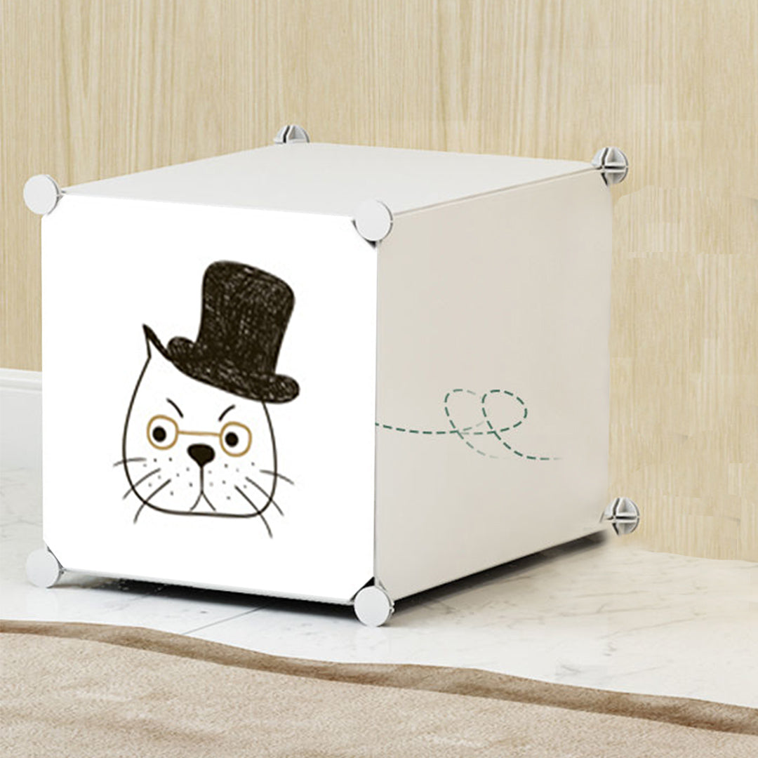 10 Cubes White Portable Wardrobe