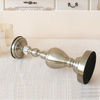 43.3cm Glass Candle Holder Iron Metal