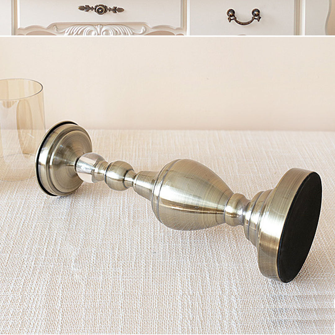 43.3cm Glass Candle Holder Iron Metal