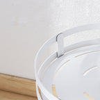3 Tier White Round Multi-Function Kitchen Seasoning Organiser Shelf