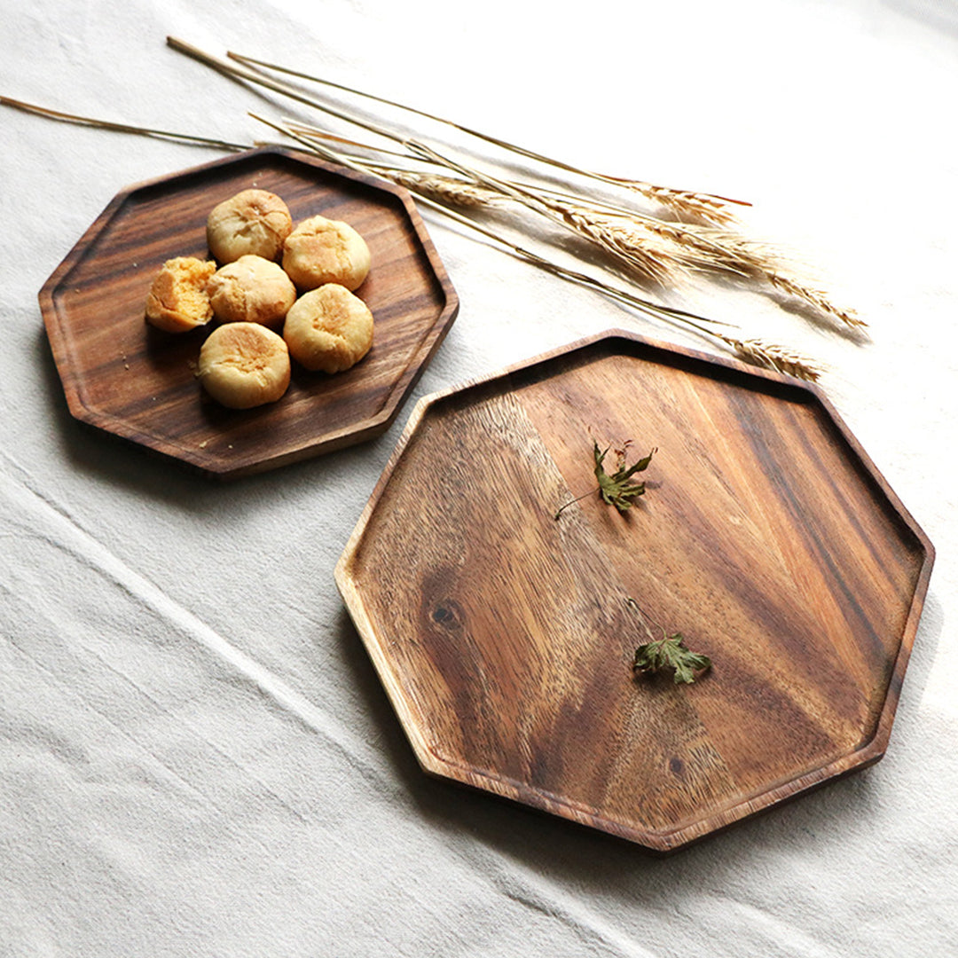 25cm Octagon Wooden Acacia Board