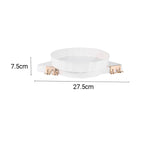 White 360 Degree Wall-Mounted Rotating Bathroom Organiser