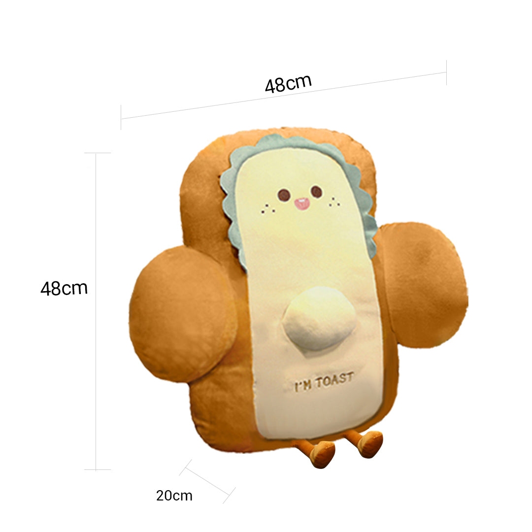 48cm Smiley Face Toast Bread Cushion