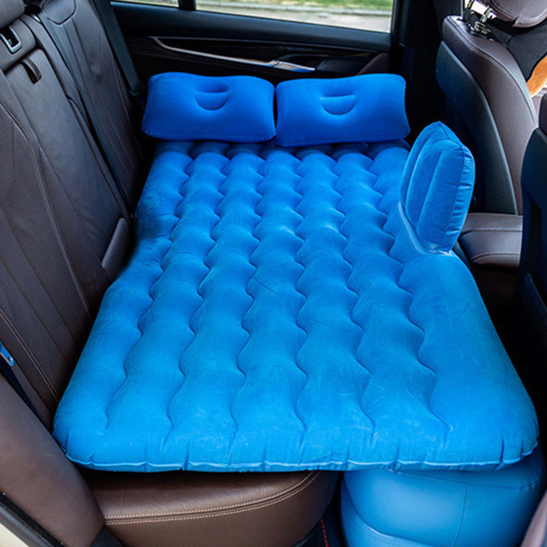 Blue Ripple Inflatable Car Mattress