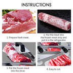 Manual Frozen Meat Slicer 18/10 Commercial Stainless Steel