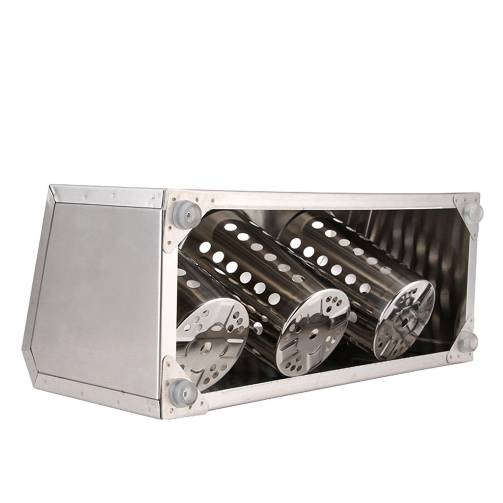 18/10 Stainless Steel Commercial Cutlery Holder with 3 Holes