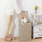 Beige Large Laundry Hamper Storage Box