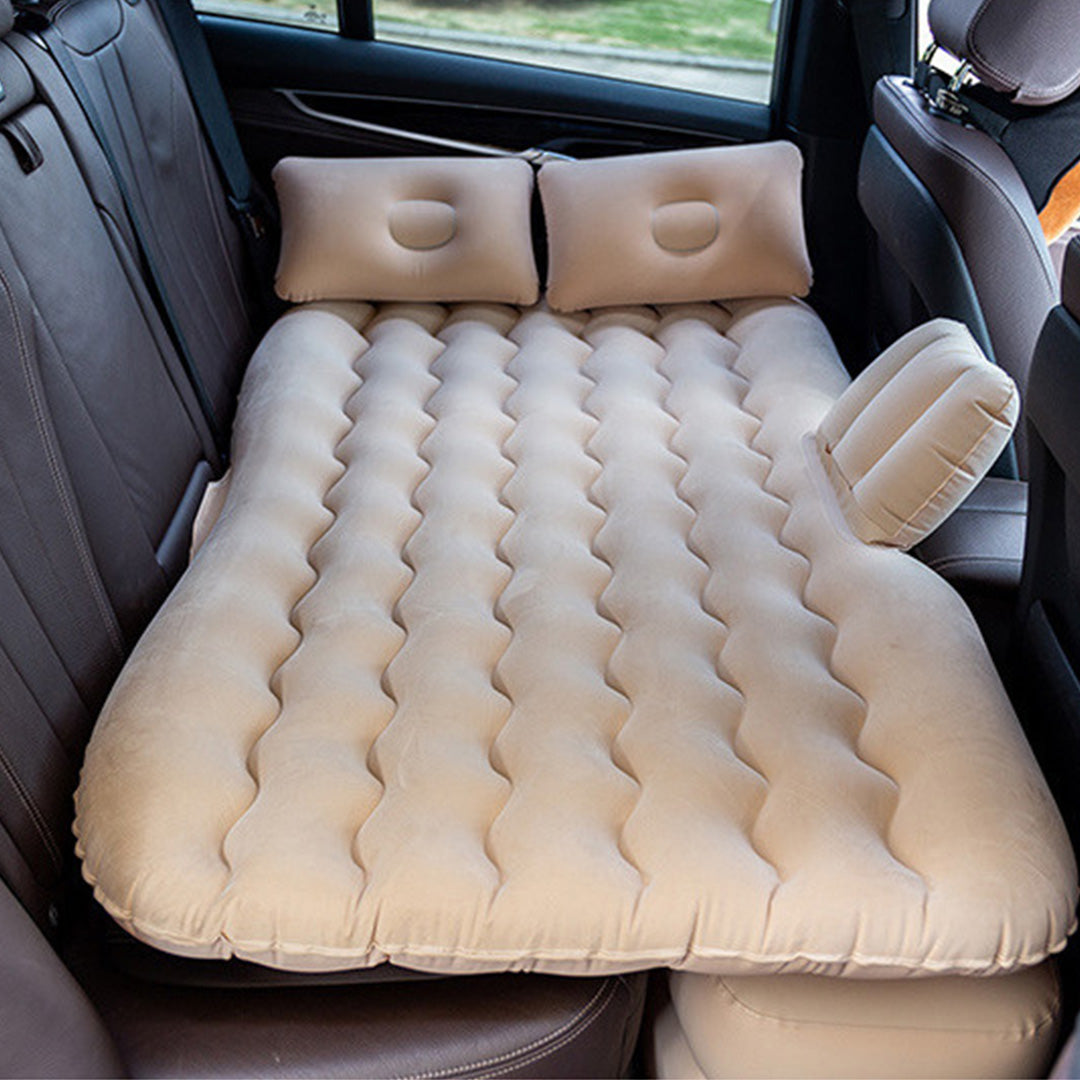Beige Ripple Inflatable Car Mattress