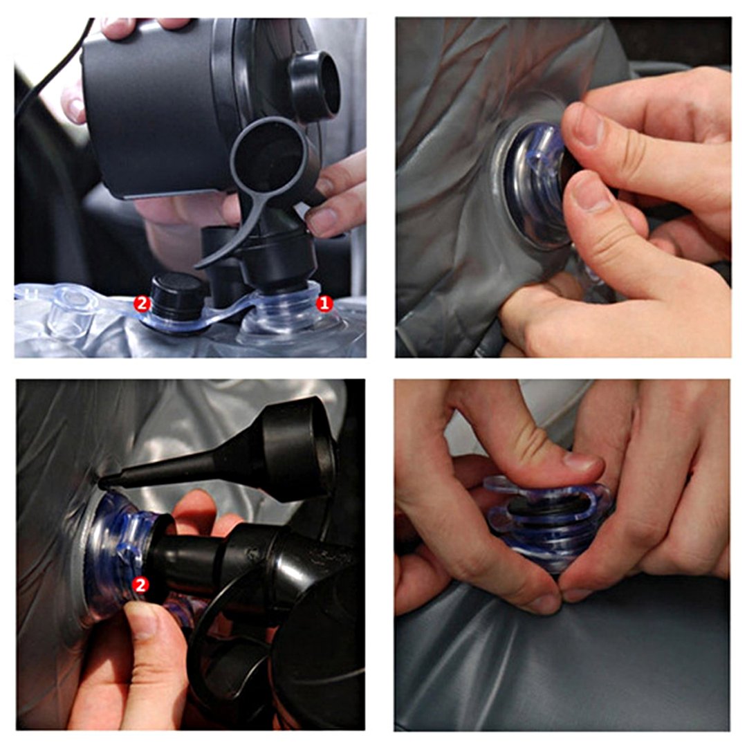 Portable Inflatable Car Mattress Air Bed Black