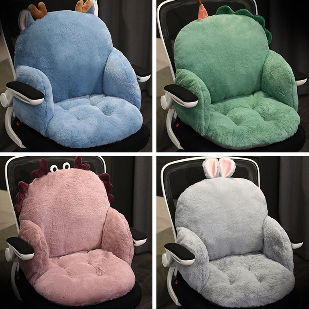 Grey Bunny Shape Seat Cushion