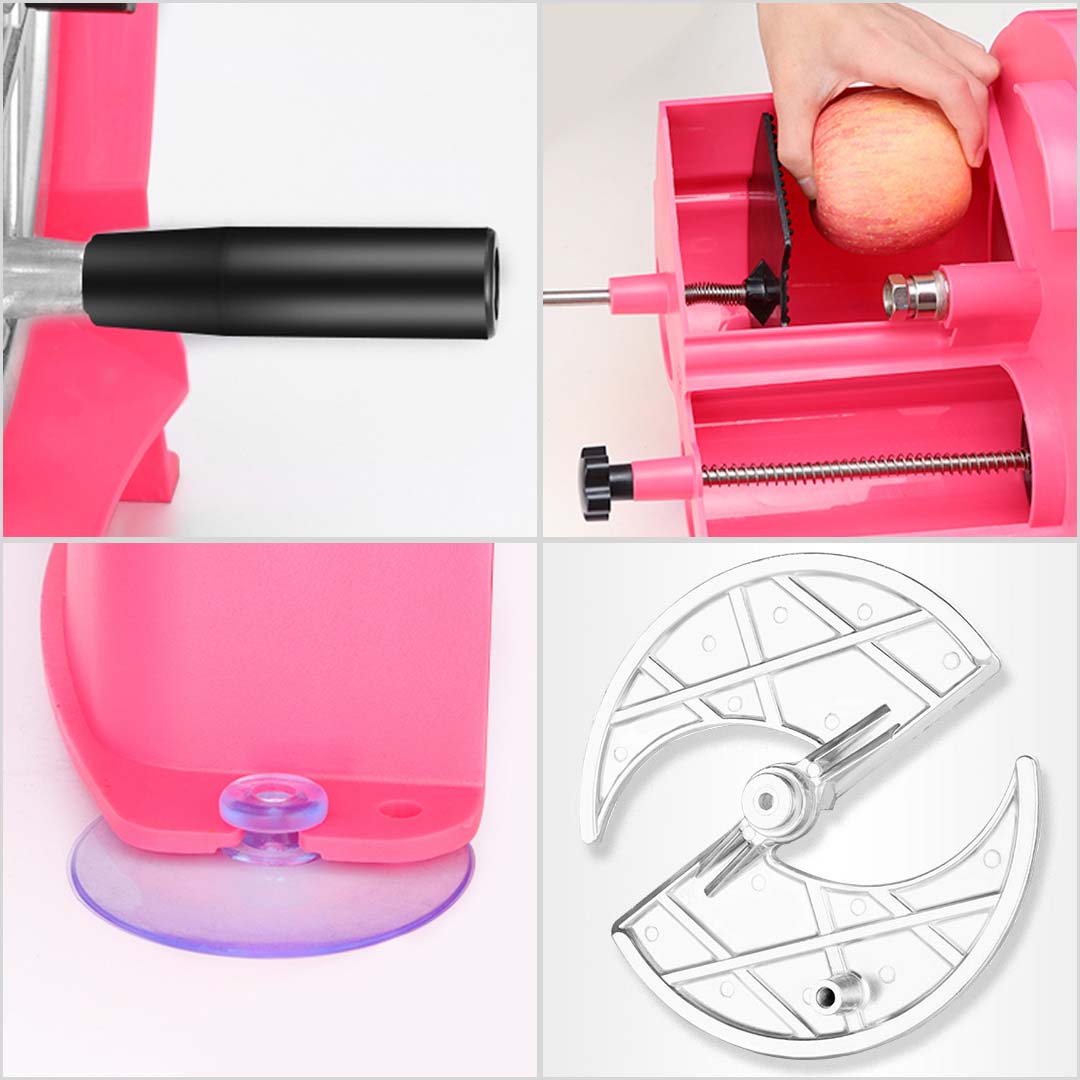 Commercial Manual Vegetable Fruit Slicer Pink