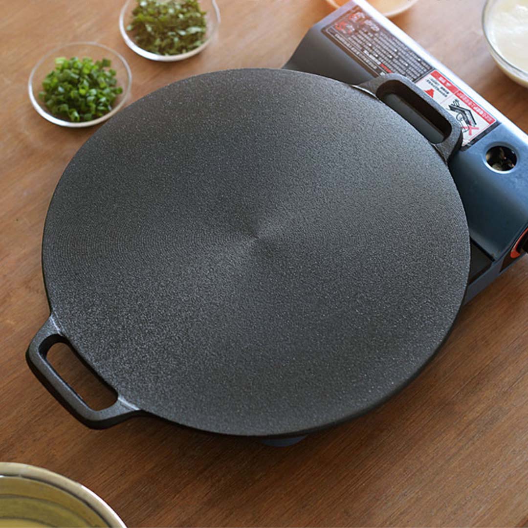37cm Cast Iron Induction Crepes Pan Bakeware