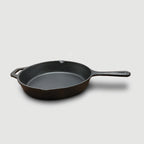 SOGA 30cm Round Cast Iron Frying Pan with Helper Handle