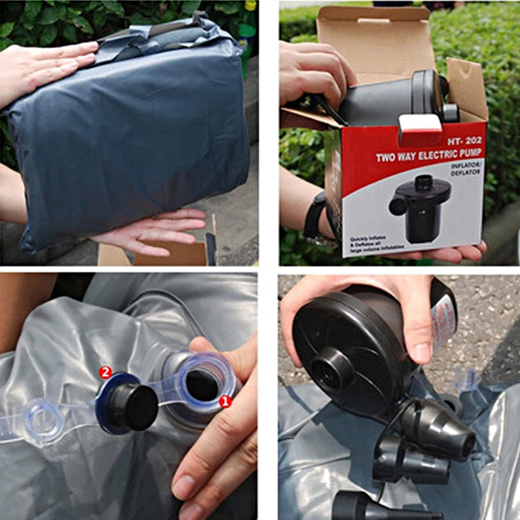 Portable Inflatable Car Mattress Air Bed Black