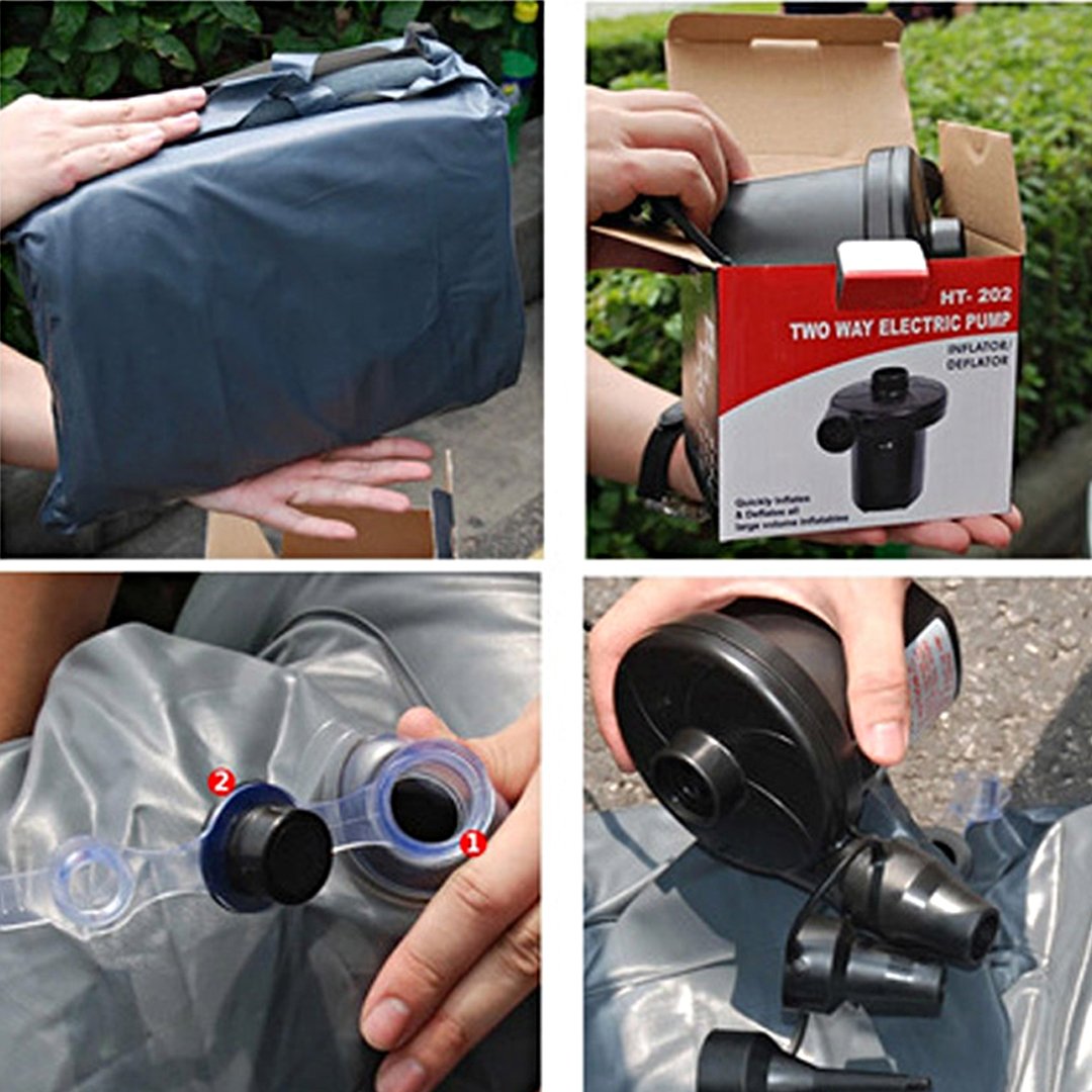 Portable Inflatable Car Mattress Air Bed Black
