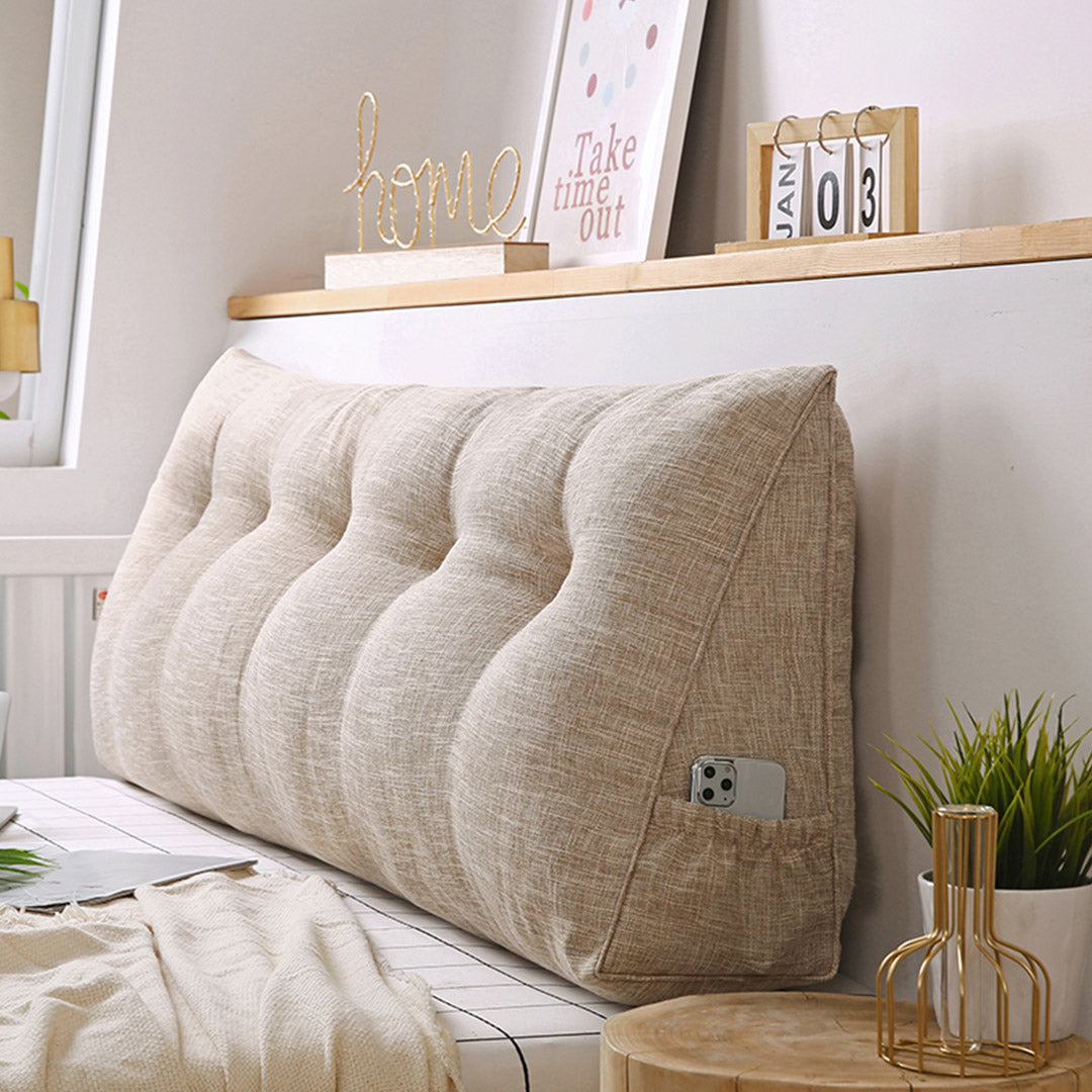 Soga 120cm  Beige Triangular Wedge Bed Pillow