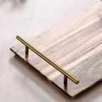 30cm Brown Rectangle Wooden Acacia Board