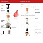 Cold Press Slow Juicer Red