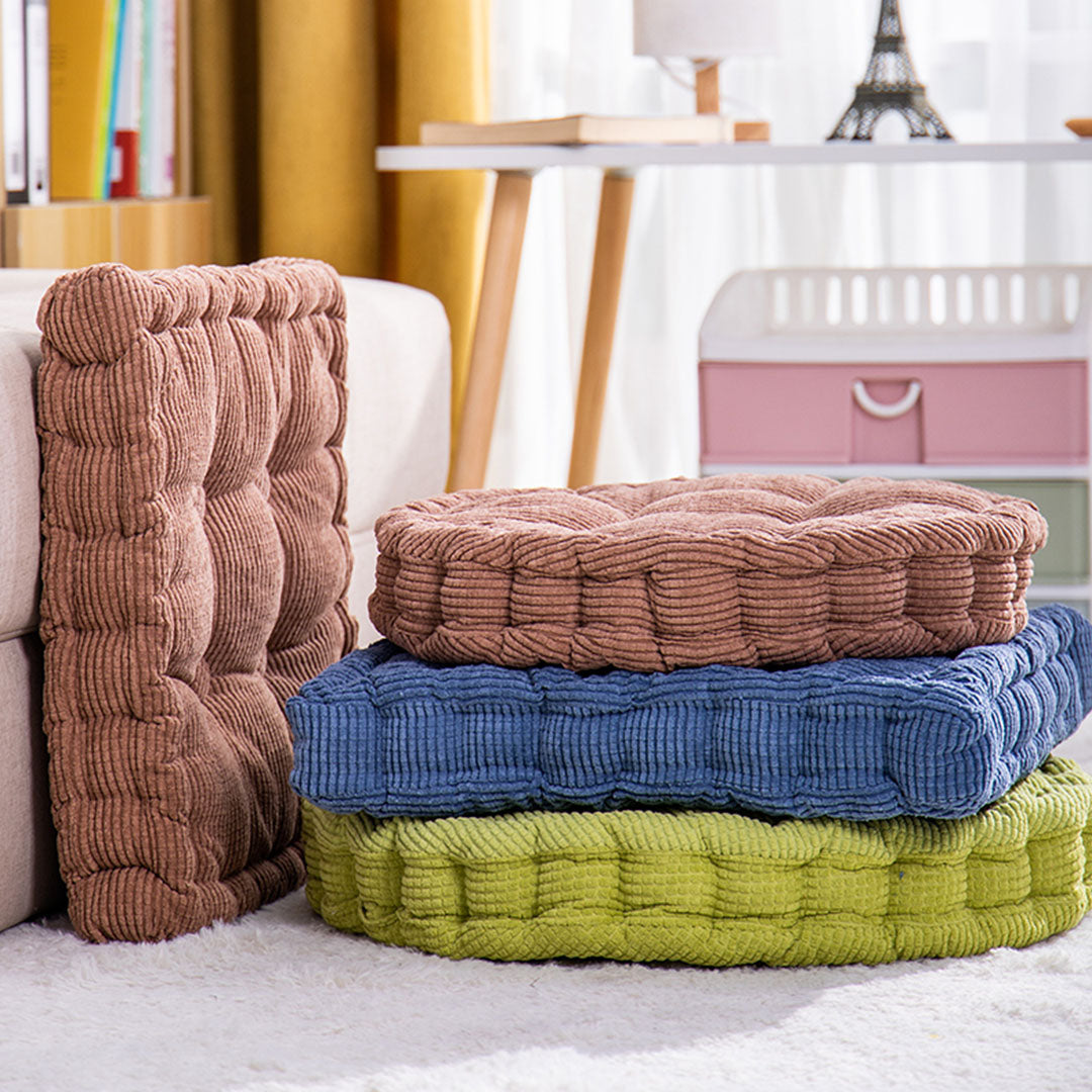 Coffee Plush Square Cushion
