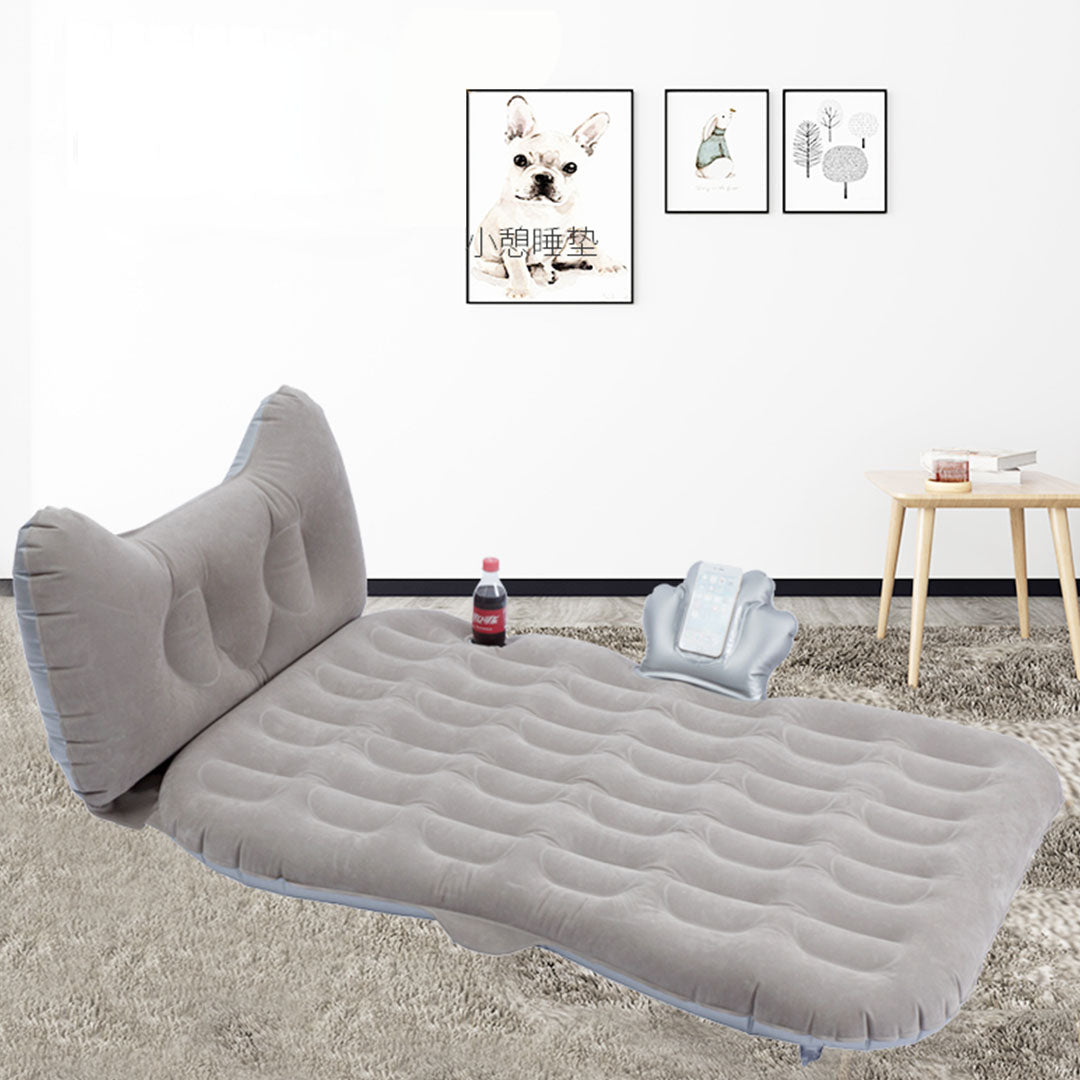 Grey Honeycomb Inflatable Car Mattress