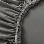 High Stretch 2-Seater Grey Sofa Slipcover