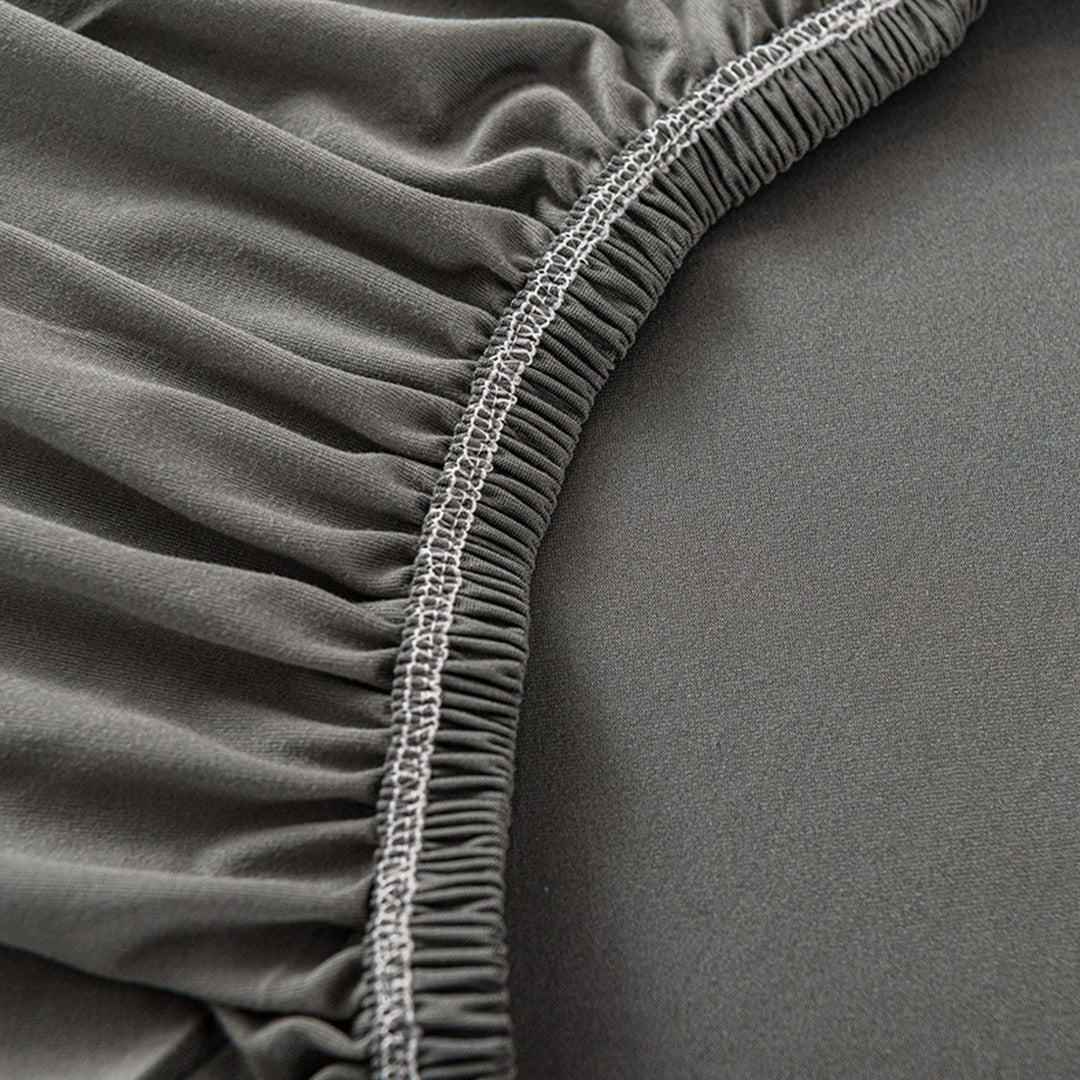 High Stretch 2-Seater Grey Sofa Slipcover