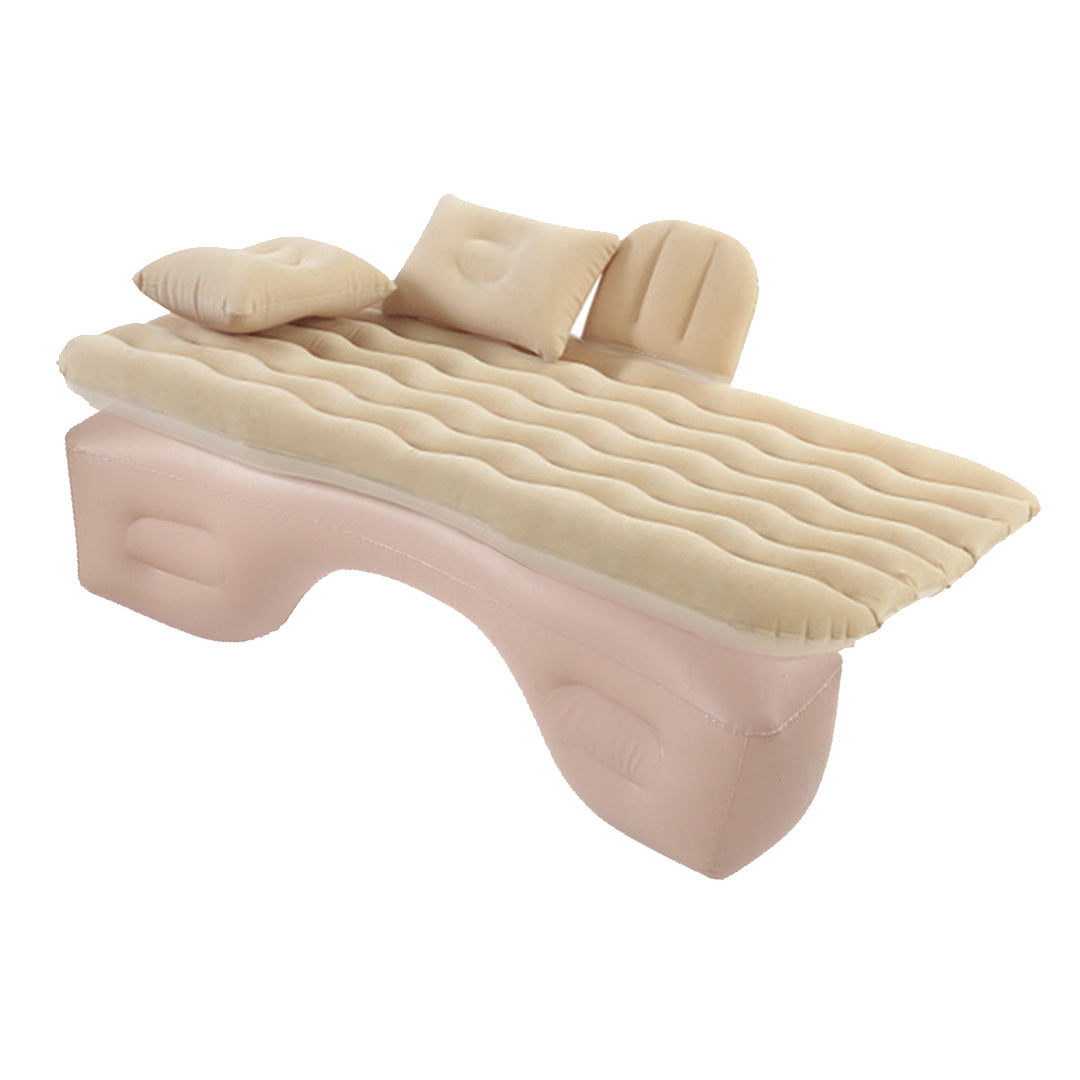 Beige Ripple Inflatable Car Mattress