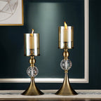 43cm Glass Candle Holder