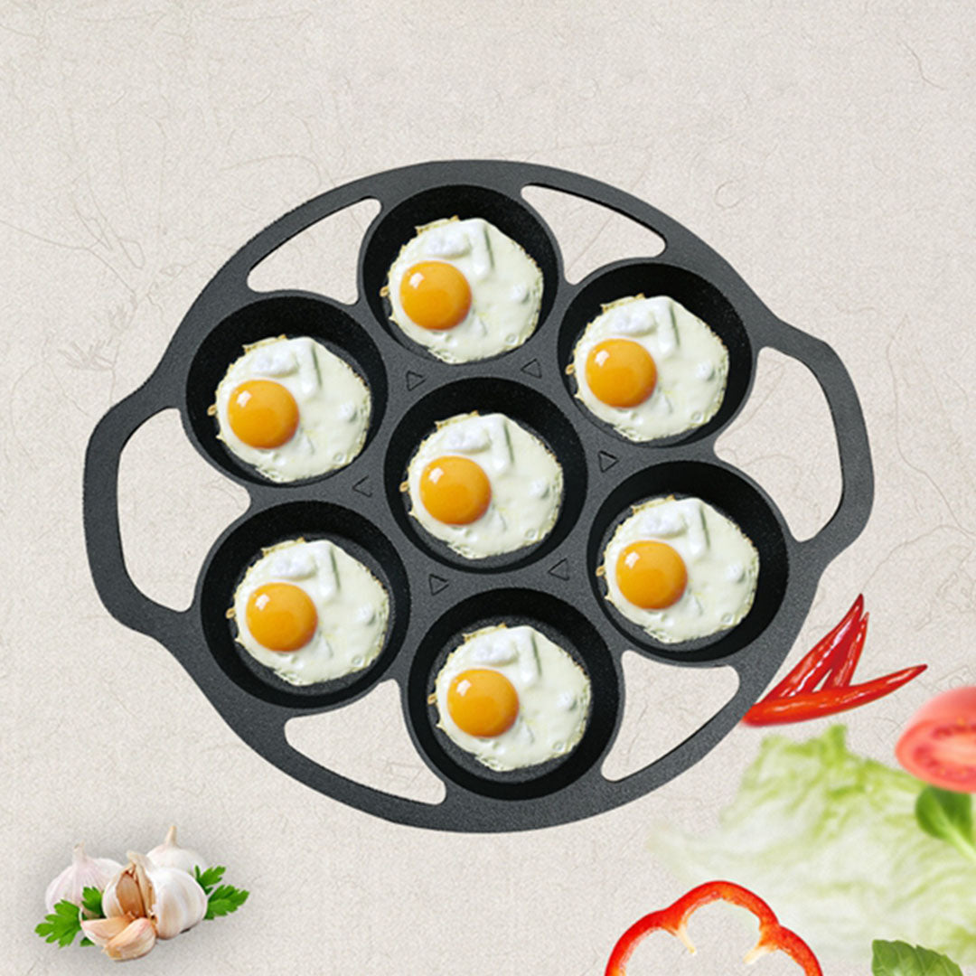 32cm Cast Iron Takoyaki Maker 7 Hole Mold