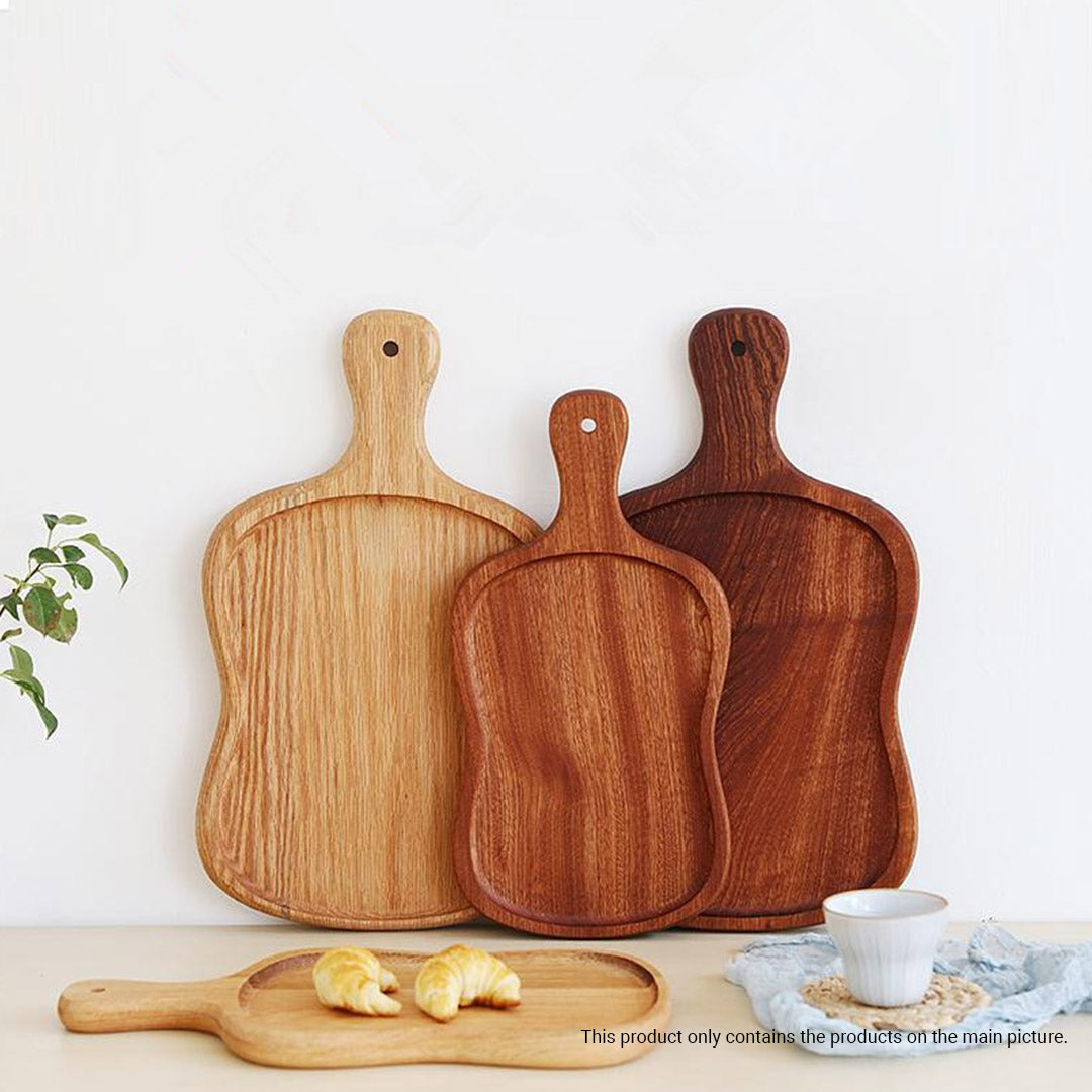 40cm Brown Wooden Serving Tray