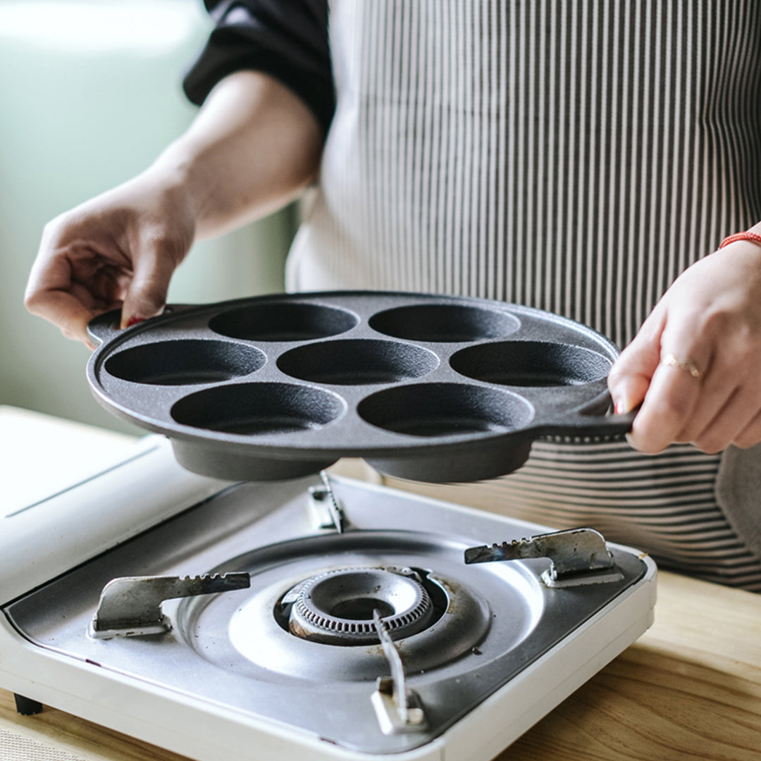 31.5cm Cast Iron Takoyaki Grill Mold