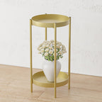 80CM Gold Tiered Plant Pots Holders Rack Garden Shelf