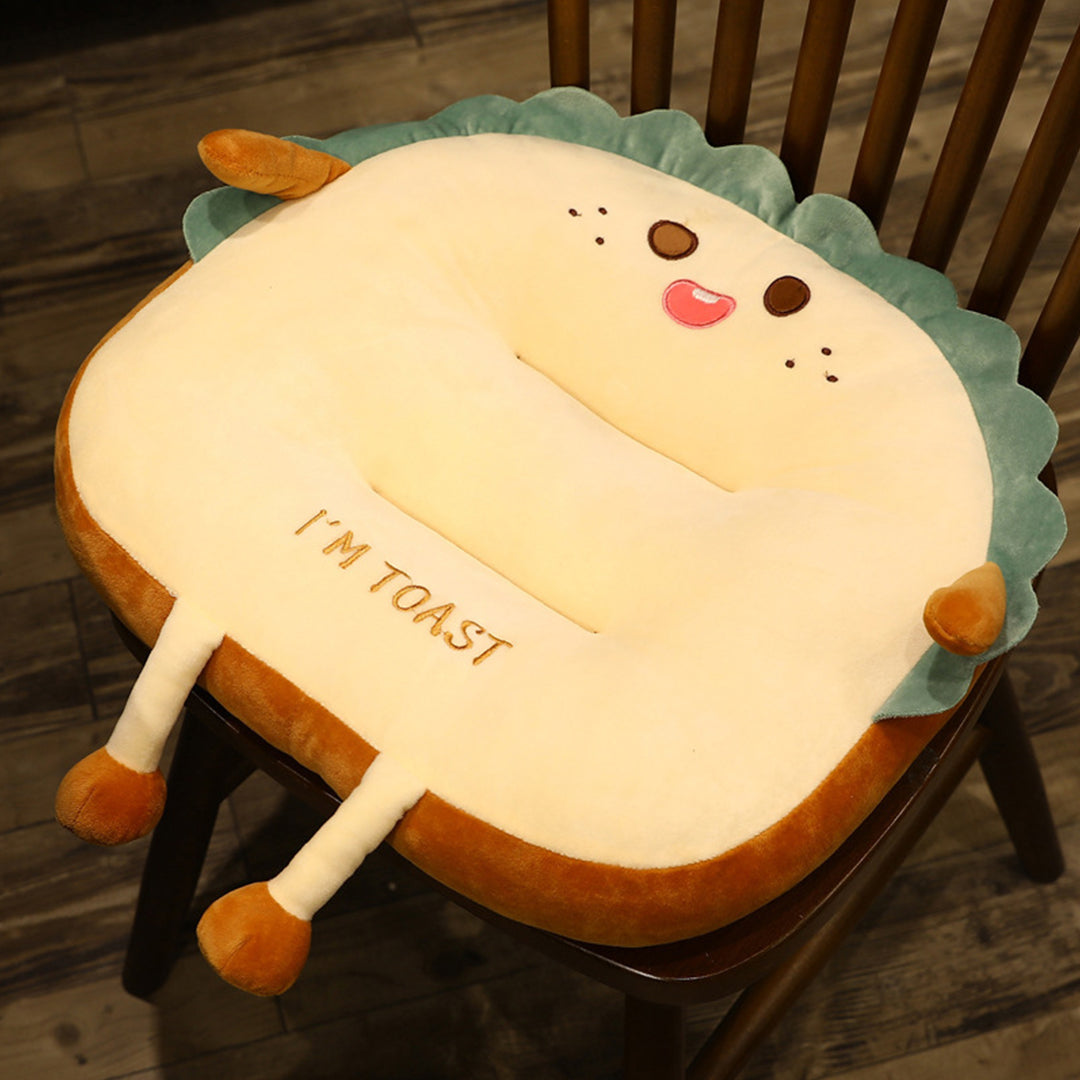 Cute Face Toast Bread Cushion
