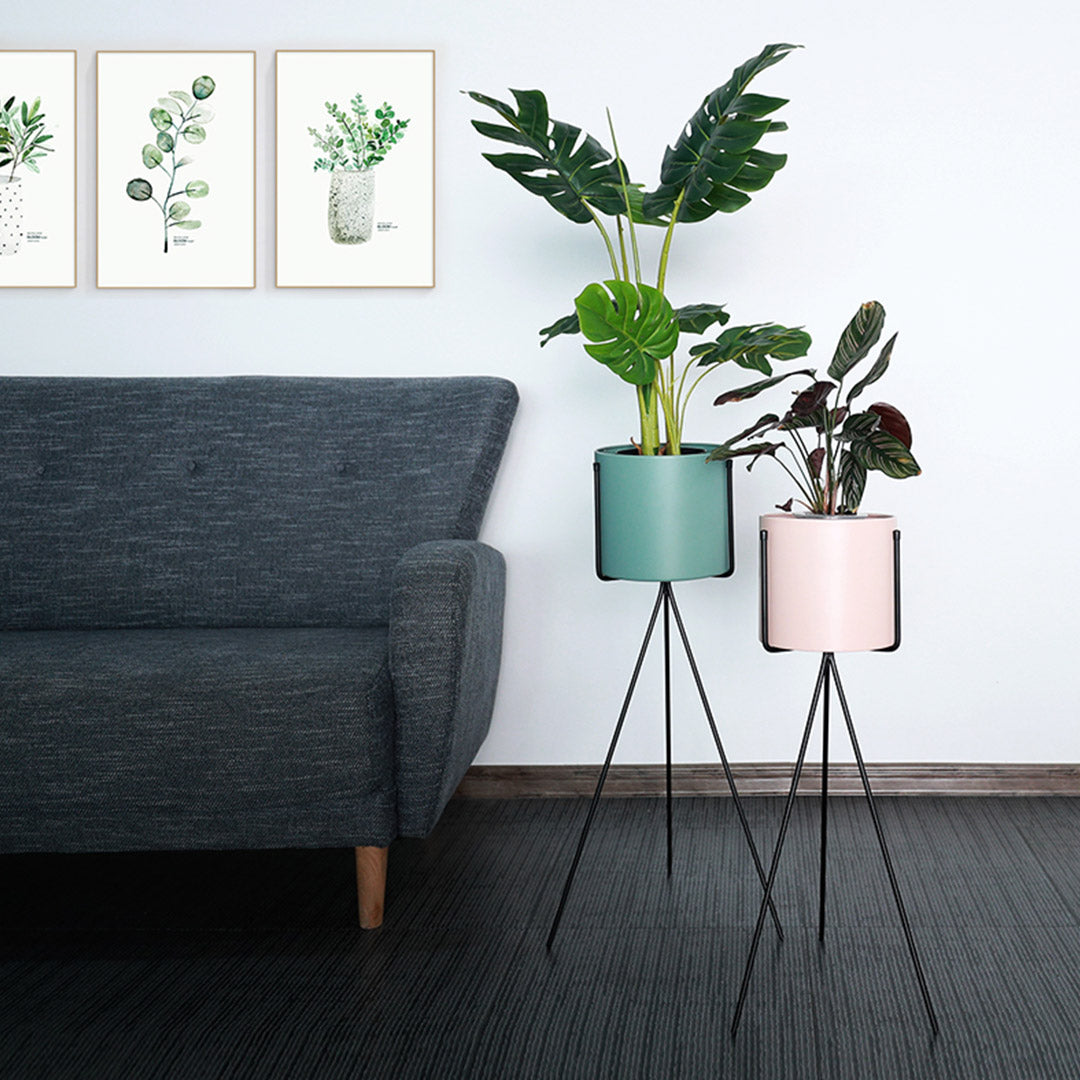 70CM Modern Tripod Pink Pot Holder Rack