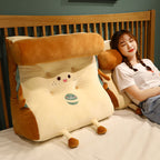Cute Face Toast Bread Wedge Cushion