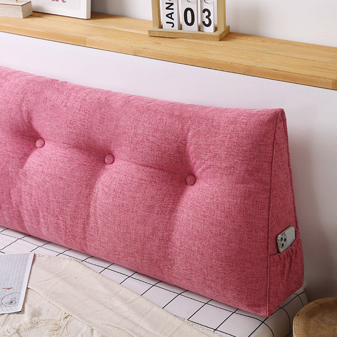 SOGA 120cm Pink Wedge Bed Cushion