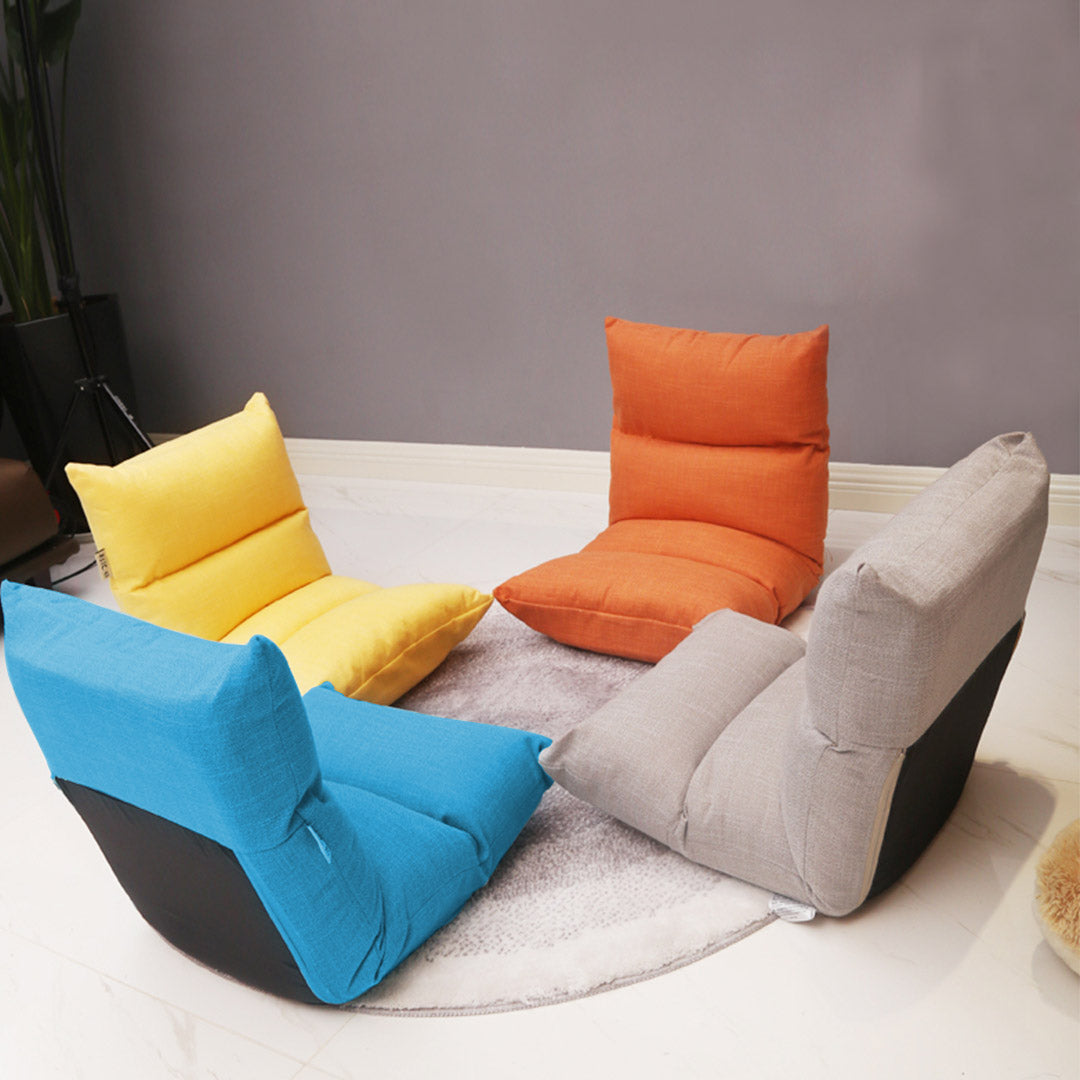 Floor Recliner Lazy Sofa Blue