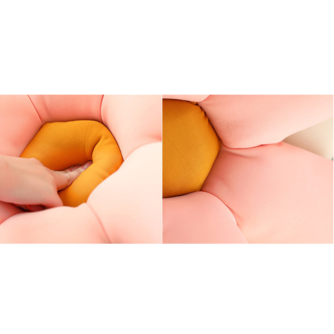 Pink Daisy Flower Shape Cushion
