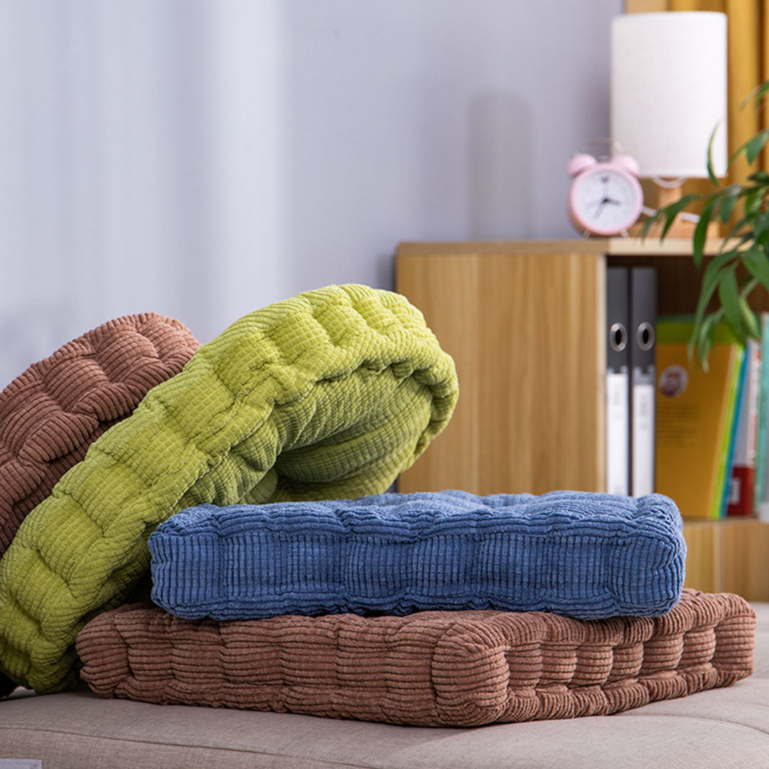 Coffee Plush Square Cushion