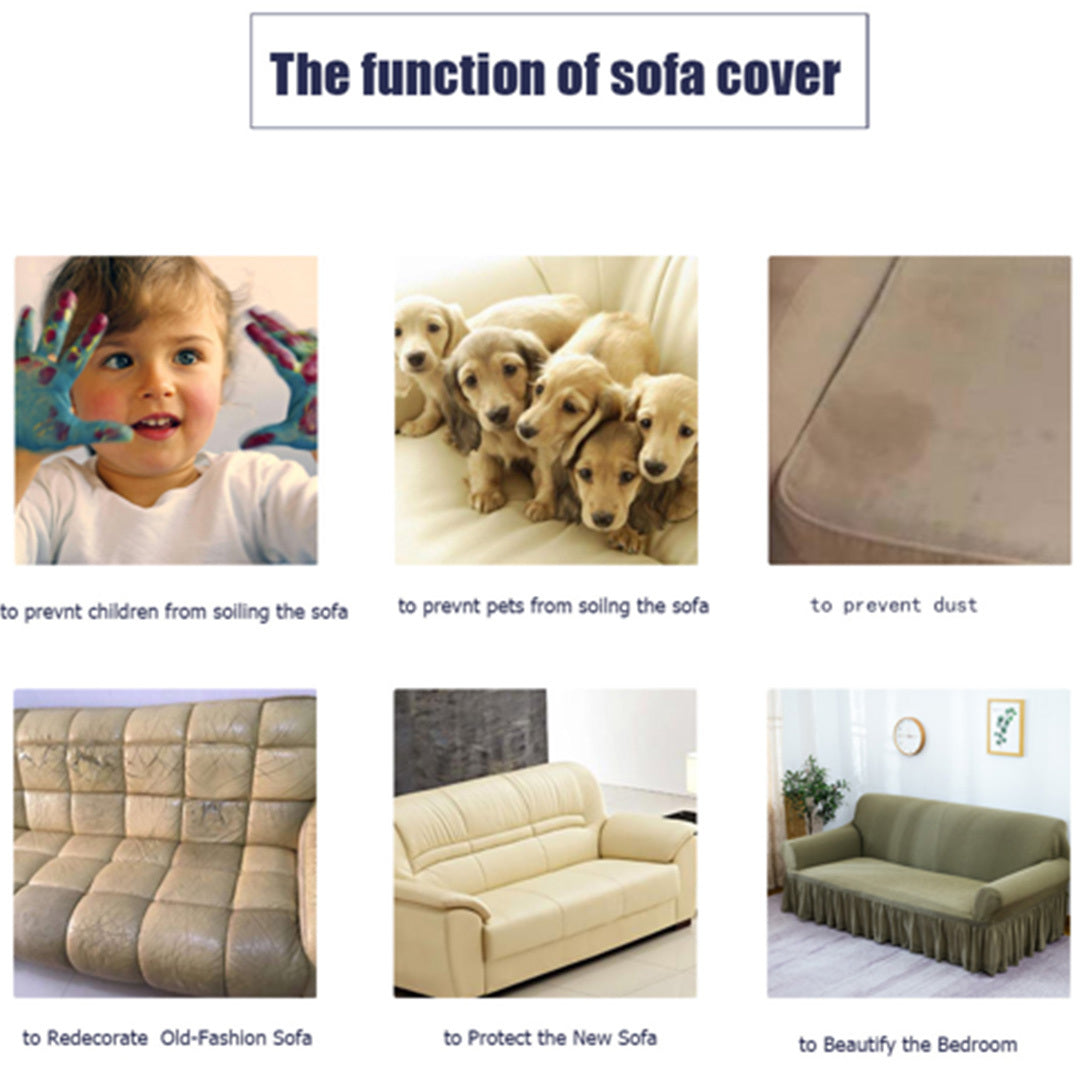 High Stretch 1-Seater Coffee Sofa Slipcover