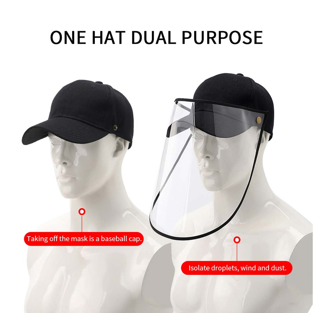 Outdoor Protection Protective Cap HD Shield Adult Black