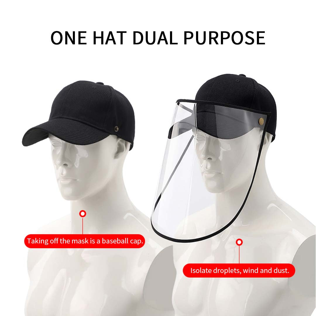 Outdoor Protection Protective Cap HD Shield Adult Black