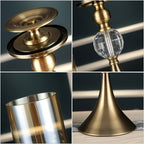 43cm Glass Candle Holder