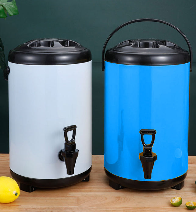 12L Hot & Cold Tea Water Dispenser Insulated Beverage Dispenser  Stainless Steel