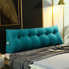 SOGA 180cm Blue Green Wedge Bed Cushion