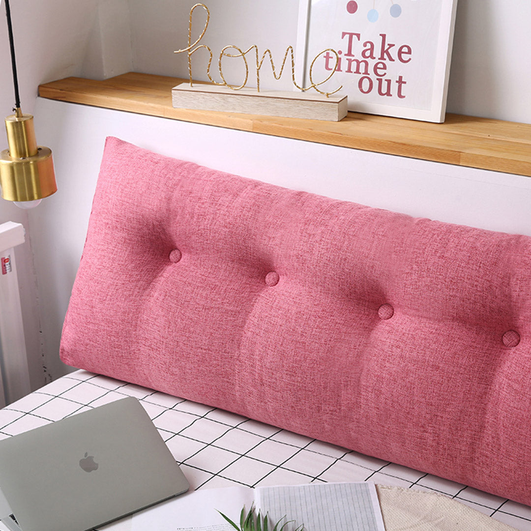 SOGA 120cm Pink Wedge Bed Cushion