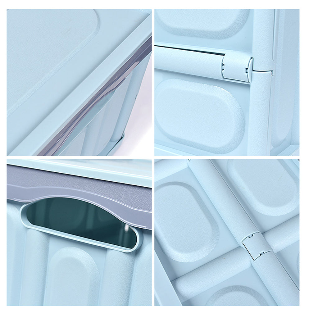 56L Collapsible Car Trunk Storage Box Blue