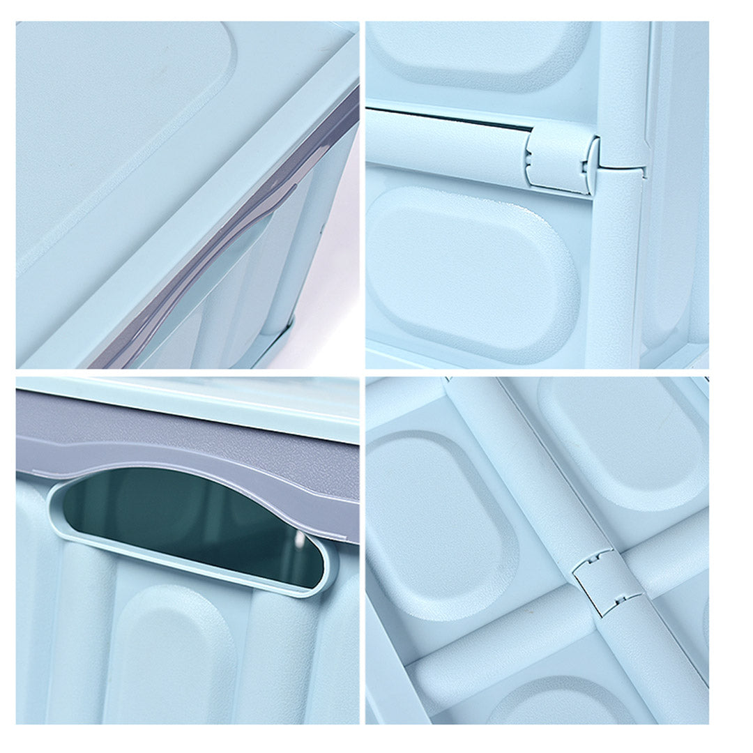 56L Collapsible Car Trunk Storage Box Blue