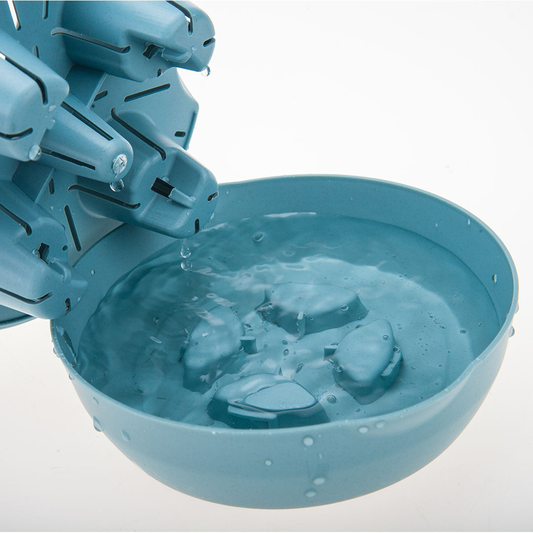 Blue Plastic Plant Self Watering Indoor Outdoor Plant Pot Set of 3