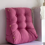 60cm Magenta Wedge Lumbar Pillow